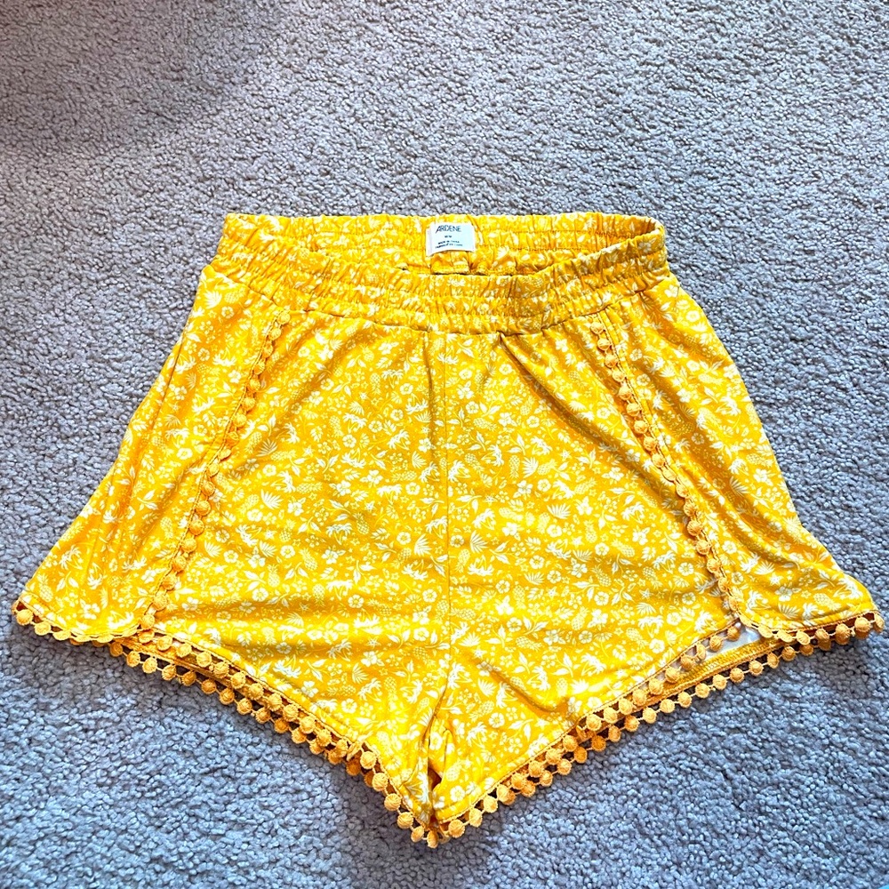 Ardene golden yellow shorts